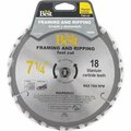 All-Source Professional 7-1/4 In. 18-Tooth Ripping Circular Saw Blade 415731DB